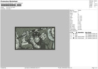 Jujutsu V5 Embroidery File 6 sizes