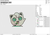 Jigglypuff Embroidery File 6 sizes