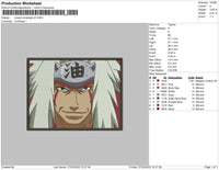 Jiraiya rectangle v6 Embroidery