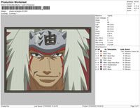 Jiraiya rectangle v6 Embroidery