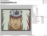 Jiraiya rectangle v6 Embroidery