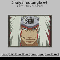 Jiraiya rectangle v6 Embroidery