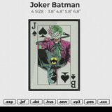 Joker Batman Embroidery