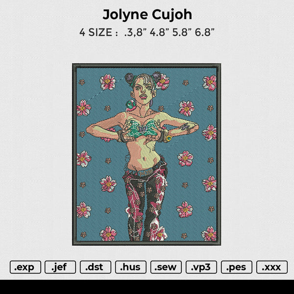 Jolyne Cujoh Embroidery