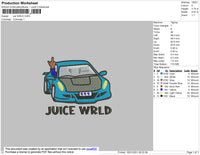 car juice wrld embroidery