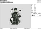 Jujutsu K V5 Embroidery File 6 sizes