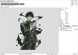 Jujutsu K V5 Embroidery File 6 sizes