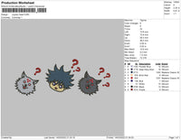 Jujutsu Head Embroidery