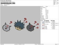 Jujutsu Head Embroidery