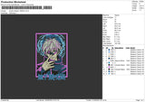 Jujutsu K 1605 Embroidery File 6 sizes