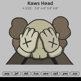 Kaws Head Embroidery