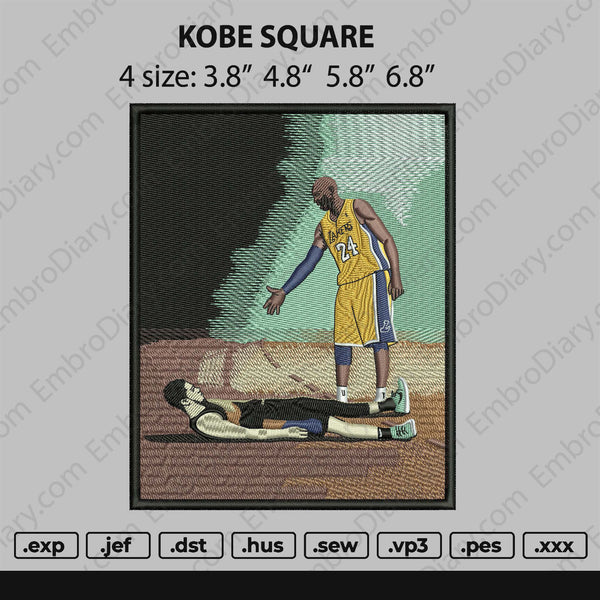 Kobe Square Embroidery