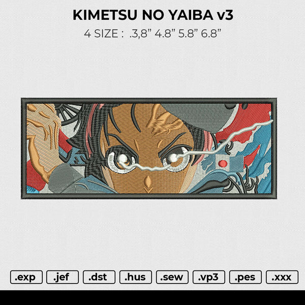 KIMETSU NO YAIBA v3 Embroidery