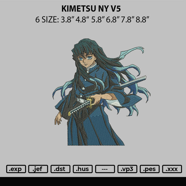 Kimets Ny V5 Embroidery File 6 sizes