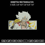 kimetsu rectangle v4 without text Embroidery