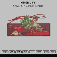 Kimetsu V8 Embroidery File 6 sizes