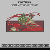 Kimetsu V8 Embroidery File 6 sizes