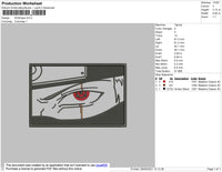 Kakashi Eyes Embroidery