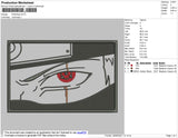 Kakashi Eyes Embroidery
