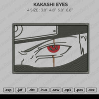 Kakashi Eyes Embroidery