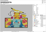 Pokemon Rectangle Embroidery