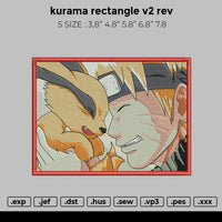 kurama rectangle v2 rev Embroidery