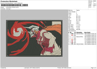Kurosaki Ich Embroidery File 6 sizes