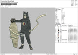 Kankuro S Embroidery File 6 sizes