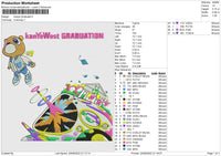 Kanye Graduate Embroidery