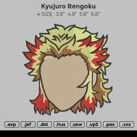 Kyojuro Rengoku Embroidery