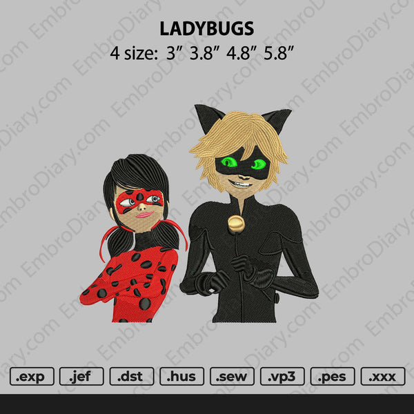 LadyBugs Embroidery
