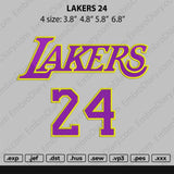 Lakers 24 Embroidery