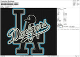 LA Dodgers Embroidery