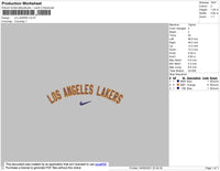 La Lakers Swoosh Embroidery
