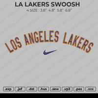 La Lakers Swoosh Embroidery