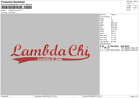 Lambda Chi Border