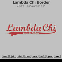 Lambda Chi Border