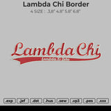 Lambda Chi Border