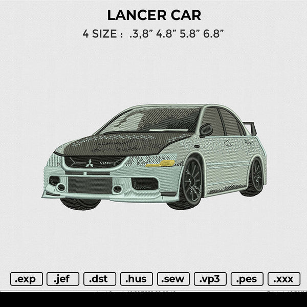 Lancer Car Embroidery
