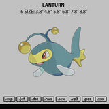Lanturn Embroidery File 6 sizes