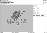 Lashed By Bella Embroidery File 6 sizes