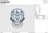 LA skull Embroidery