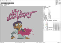 Lil J Embroidery File 6 sizes