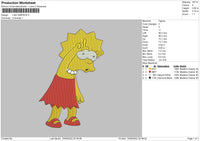 lisa simpson Embroidery