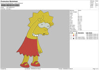 lisa simpson Embroidery