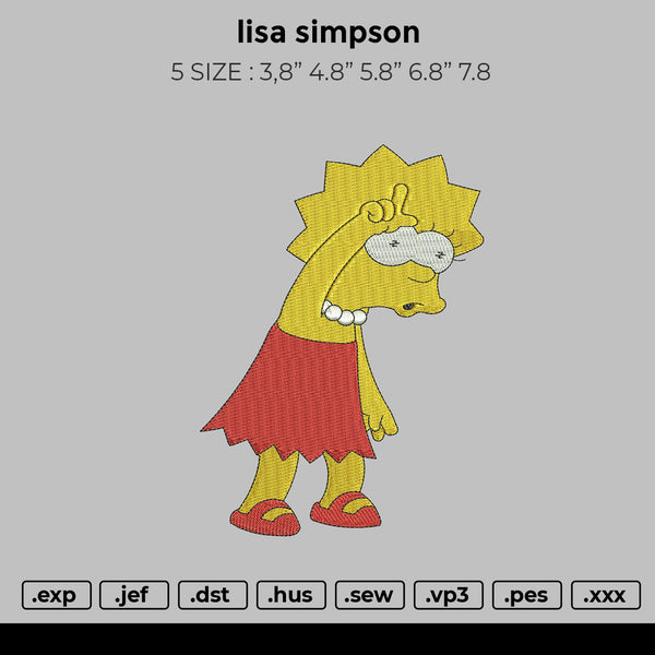 lisa simpson Embroidery