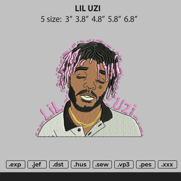 Lil Uzi Rapper Embroidery