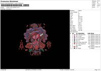 Ll Queen Embroidery File 6 sizes
