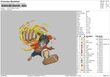 Luffy Monkey 02 Embroidery