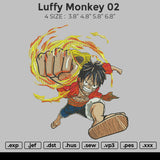 Luffy Monkey 02 Embroidery